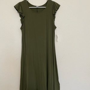 Old Navy Olive Green Dress Medium
